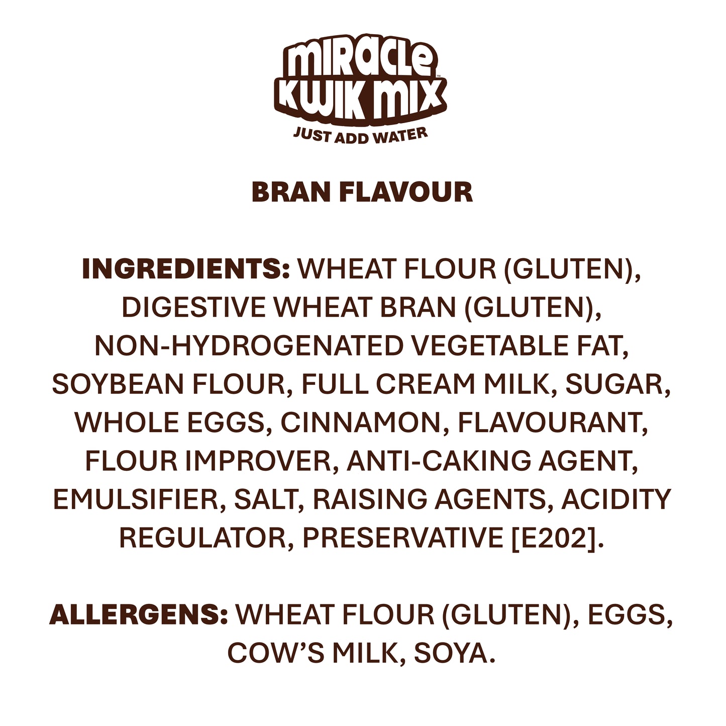 Miracle Kwik Mix - Bran Flavour 900g
